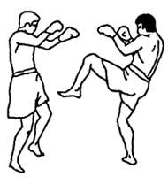 Удары ногами в тайском боксе