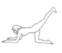 Бодифлекс: упражнение оттягивание ноги назад